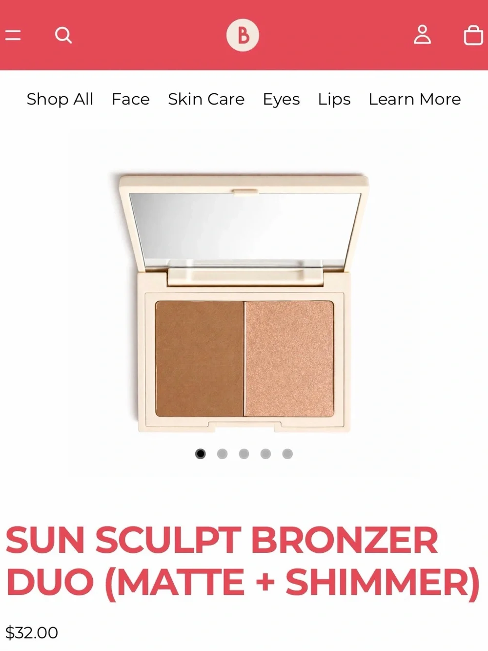 Beauty For Real Sun Sculpt Weightless Bronzer Duo - Bronze/Tan